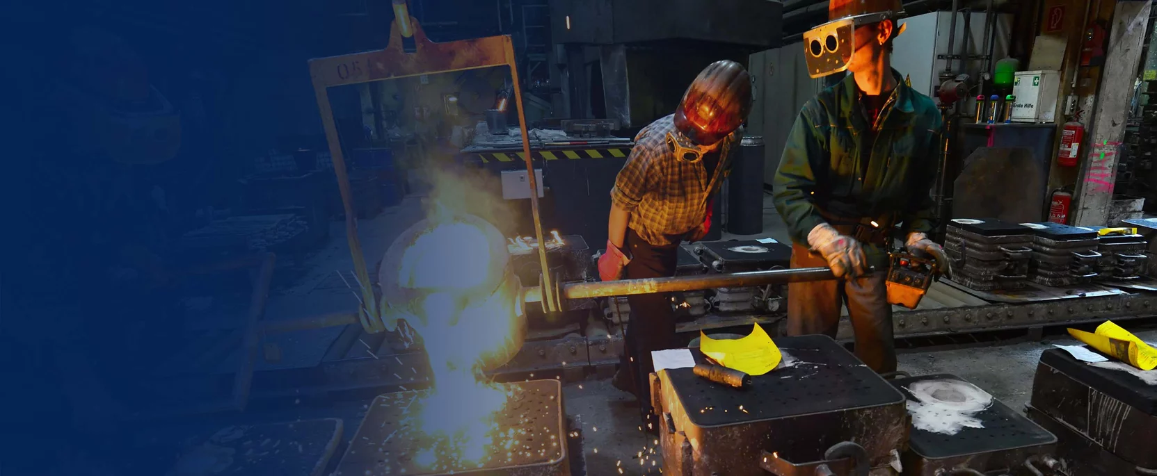 Header-Bild Metallurgie - Schmelztiegel der Metallurgie Branche im Einsatz