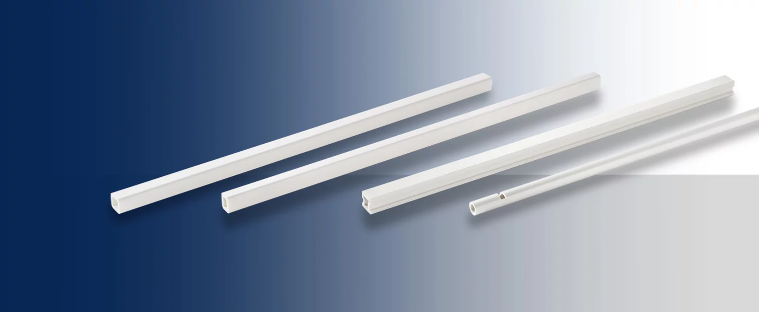 Extruded profiles or corona electrodes for the treatment of surfaces such as plastic.