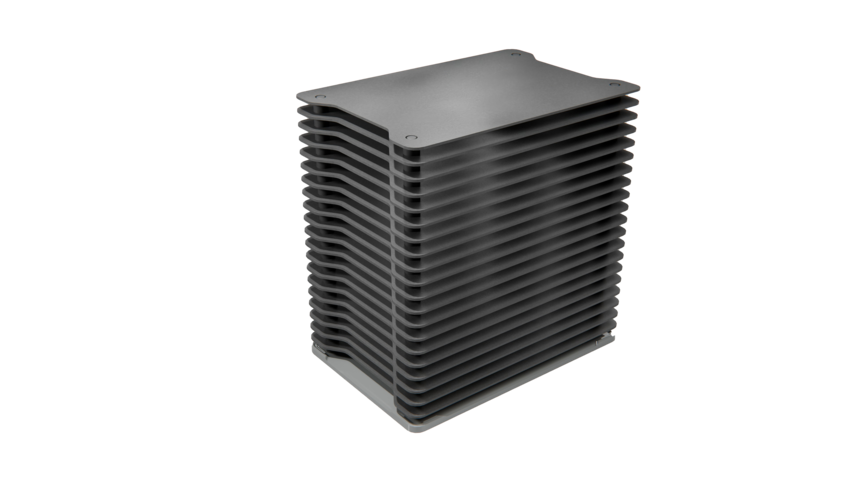  Stacking or stacking up multiple EcoLight RB ultra-thin ceramic plates from Schunk Technical Ceramics