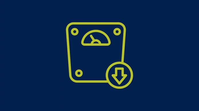  Icon representing weight reduction with Qitin Armor Ceramics