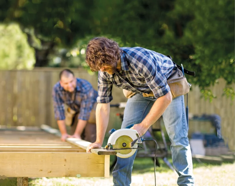 Home Appliances & Power Tools industry mini teaser image consisting of man with power garden tool