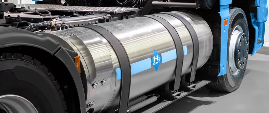 Mini Teaser Bild der Brennstoffzelle und Energiespeicher Branche bestehend aus Energiespeicherung H2 angetriebener LKW