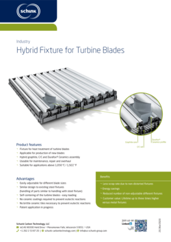 Flyer: Hybrid Fixture for Turbine Blades