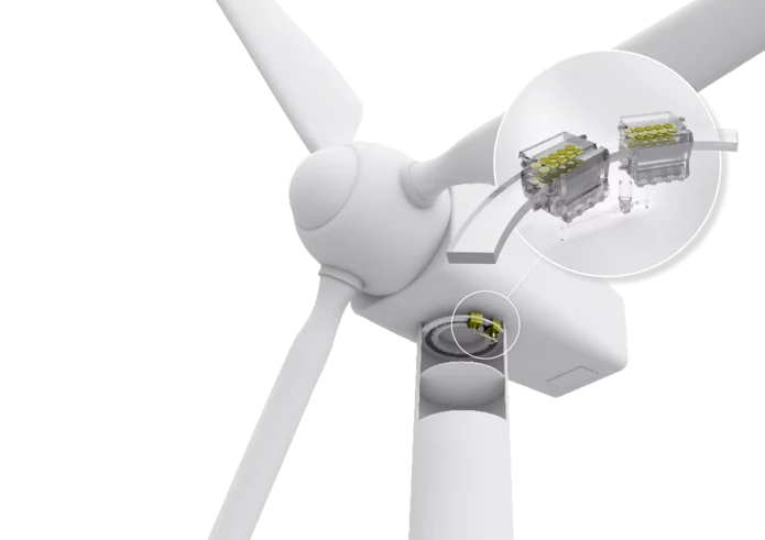  Bremsbeläge für Windkraftanlagen von Schunk Kohlenstofftechnik gegen Quietschgeräusche und Stick-Slip-Effekte
