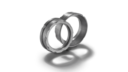  Pair of seal rings made of reaction-bonded silicon carbide, branded es CarSIK-CT by Schunk 