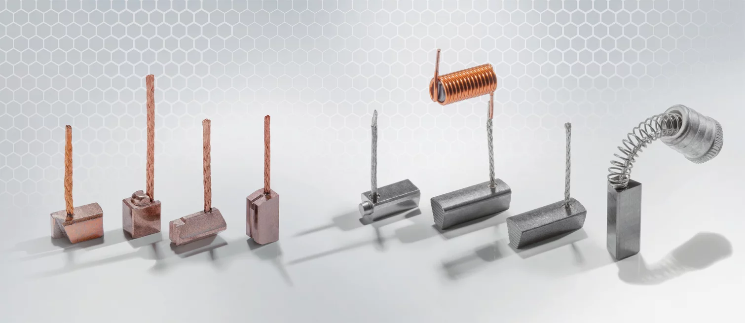   A range of carbon brushes for various applications in the automotive industry