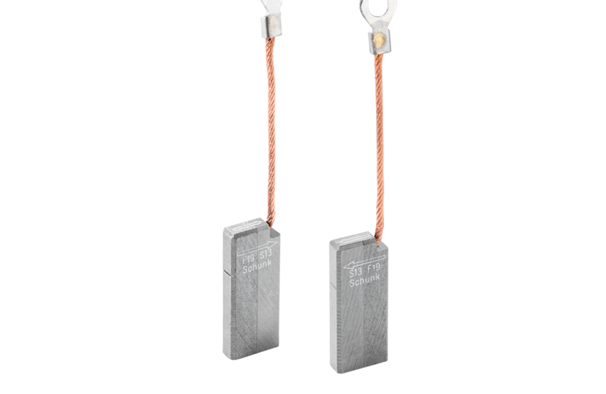   Brush holder for shaft grounding for power plants from Schunk Carbon Technology 