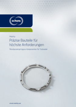 Flyer: Metallpulverspritzguss-Komponenten für Turbolader