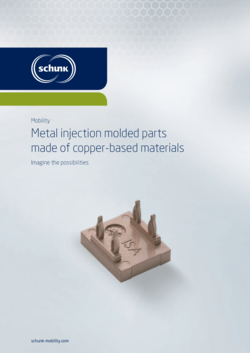 Flyer: Metal Injection Molded Parts made of Copper-based Materials