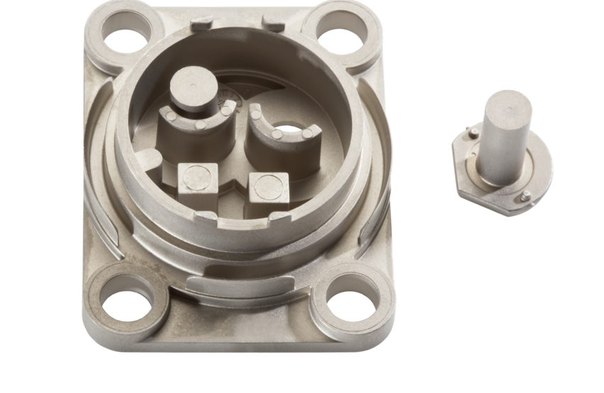 Baseplate for a sensor in the power-steering unit