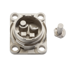 Baseplate for a sensor in the power-steering unit
