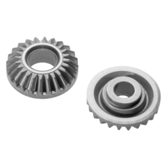Bevel gears for servo drives for light domes, solar units, desks