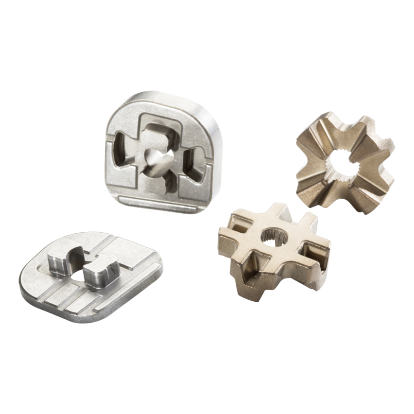 Cam part, wedge disc, pressure plate for adjusting the steering wheel
