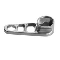 Lever for the adjustment of guide vanes in engine compressors
