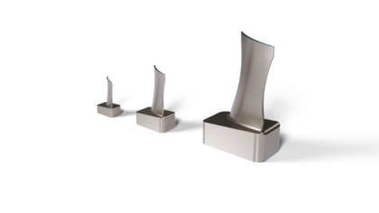    Various designs of guide vanes for use in aircraft engine components