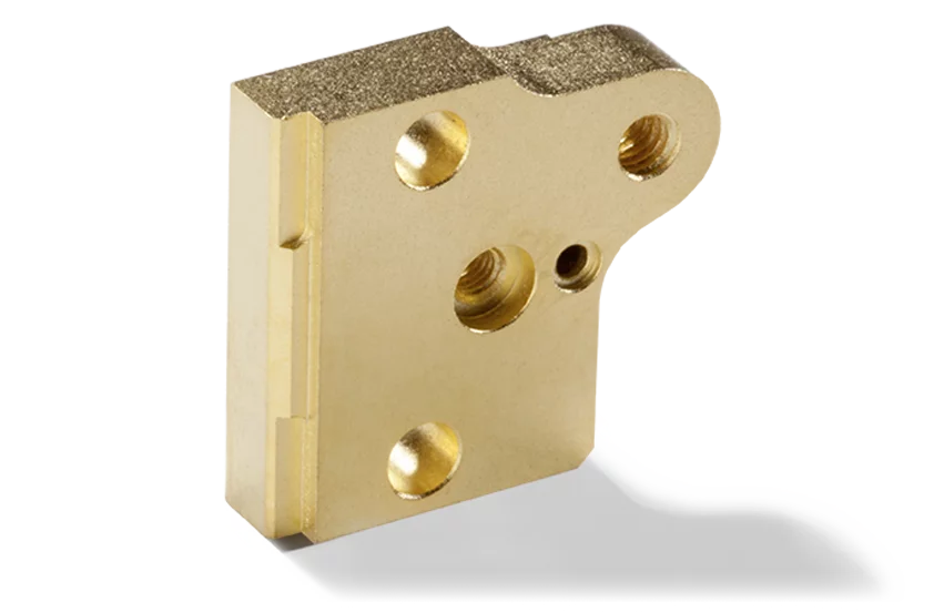  Aluminum graphite heat sink with multiple holes and a textured surface, shown against a transparent background