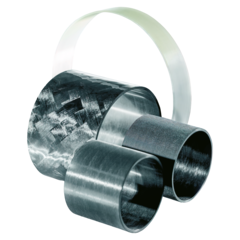  Metal reinforcement sleeves in various sizes for electric motors, shown against a transparent background