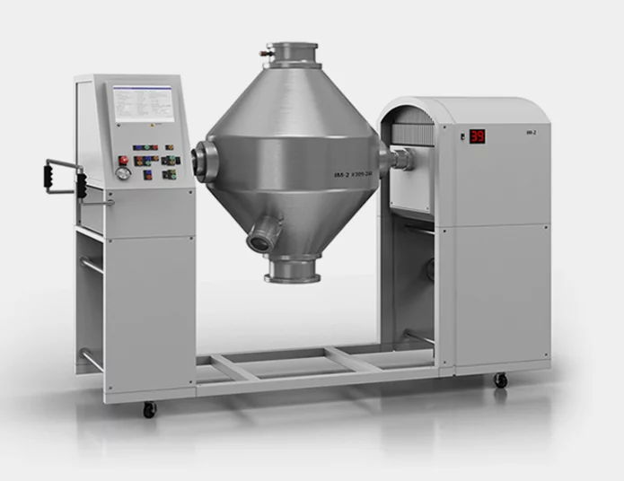  Industrial mixing device with digital control for precise axial pressing and material processing