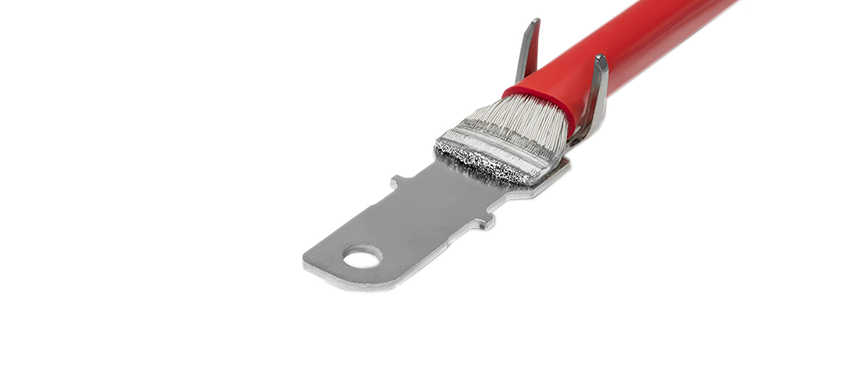 Ultrasonic welding machine connecting large cable cross-sections in vehicle energy supply systems