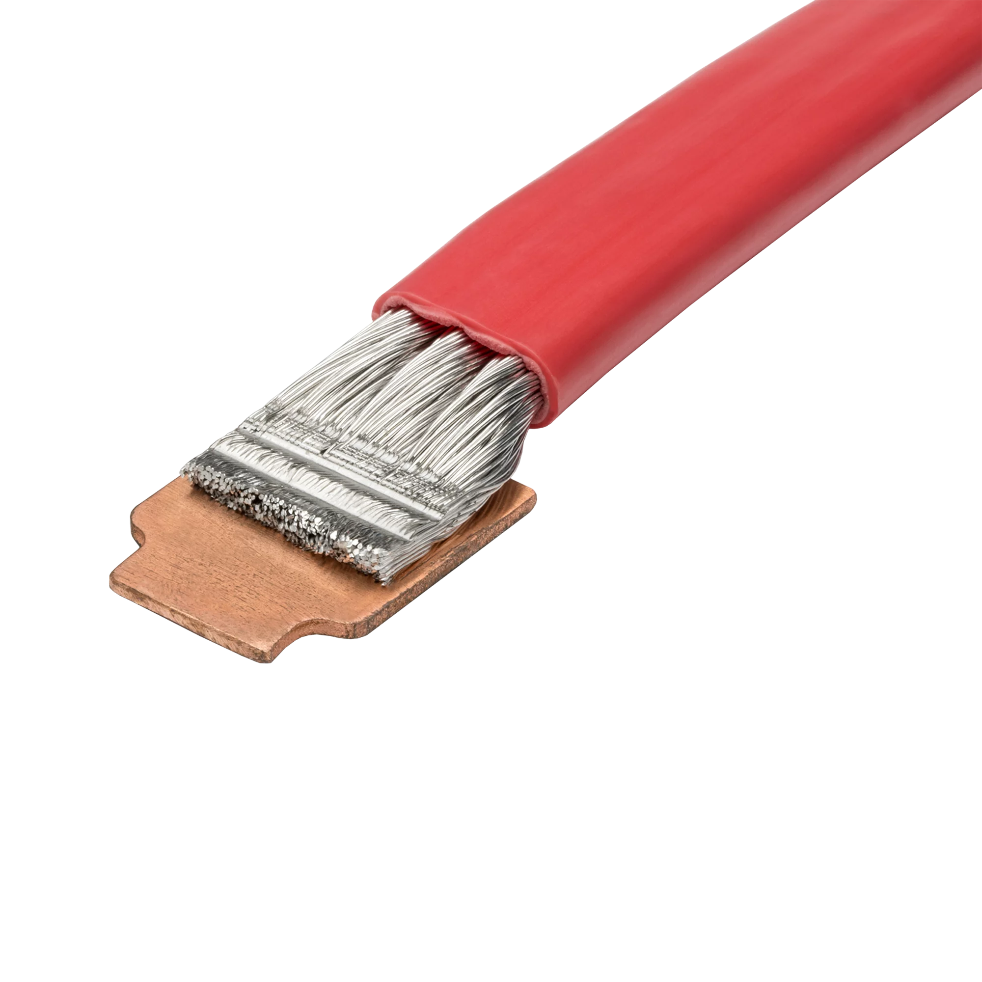 Ultraschall-Schweißlösung von Schunk Sonosystems für großen Leitungsquerschnitt zur Energieversorgung im Bordnetz (Kupfer Plättchen)