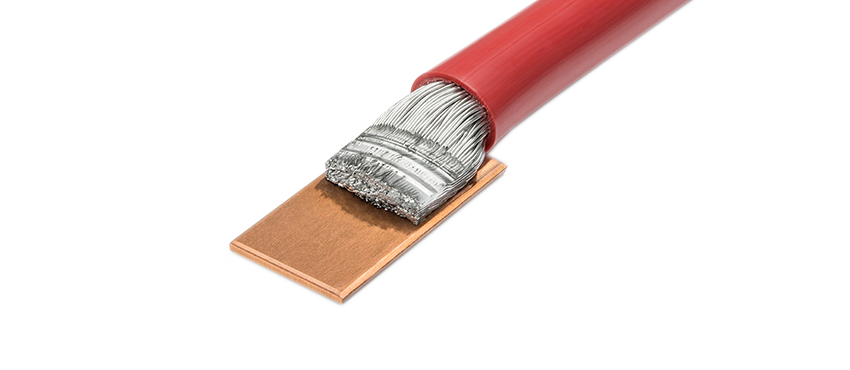 Ultrasonic welding solution by Schunk Sonosystems for aluminium cable to copper plate