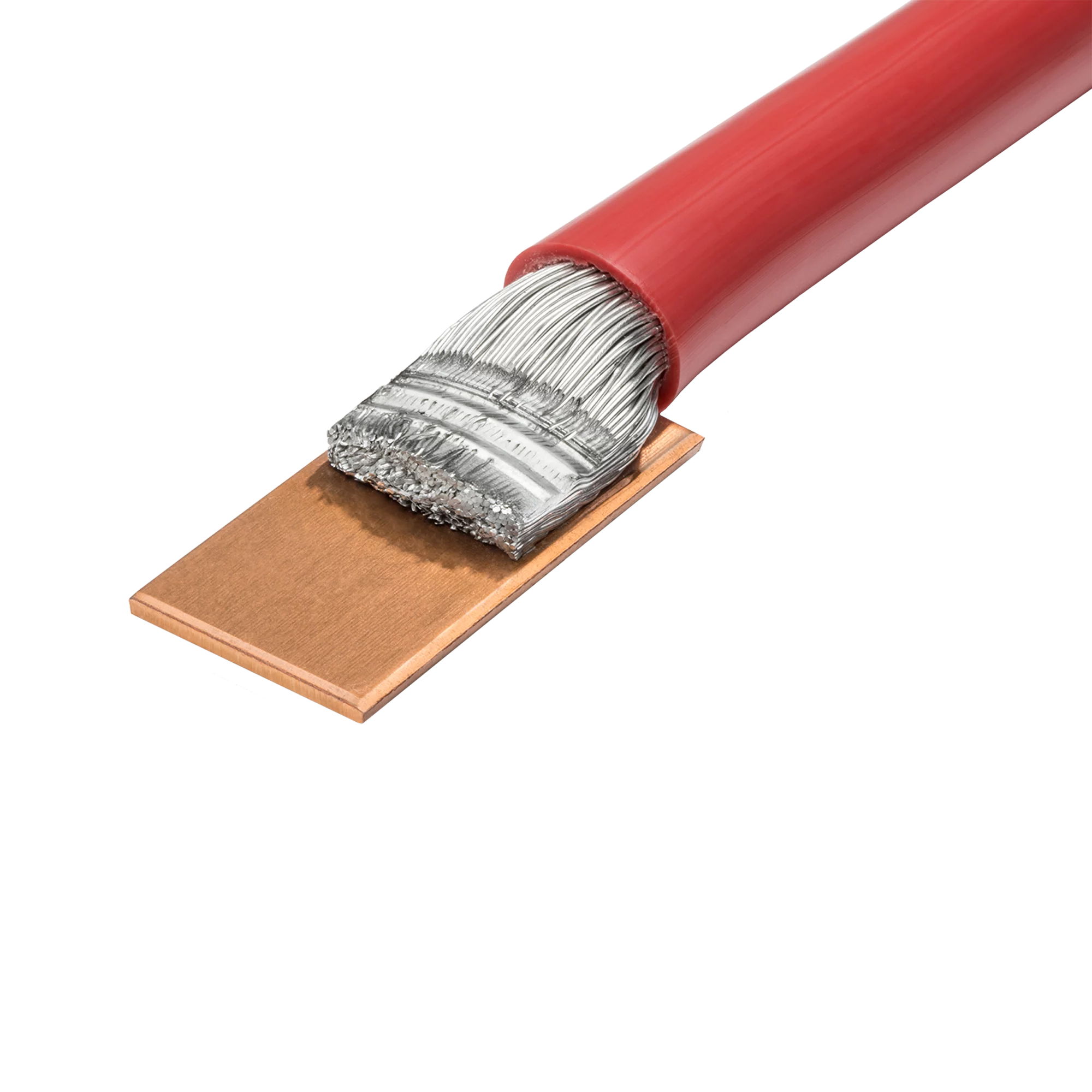 Ultrasonic welding solution by Schunk Sonosystems for aluminium cable to copper plate