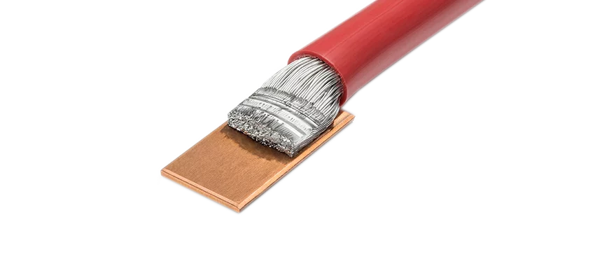 Ultrasonic welding solution by Schunk Sonosystems for aluminium cable to copper plate