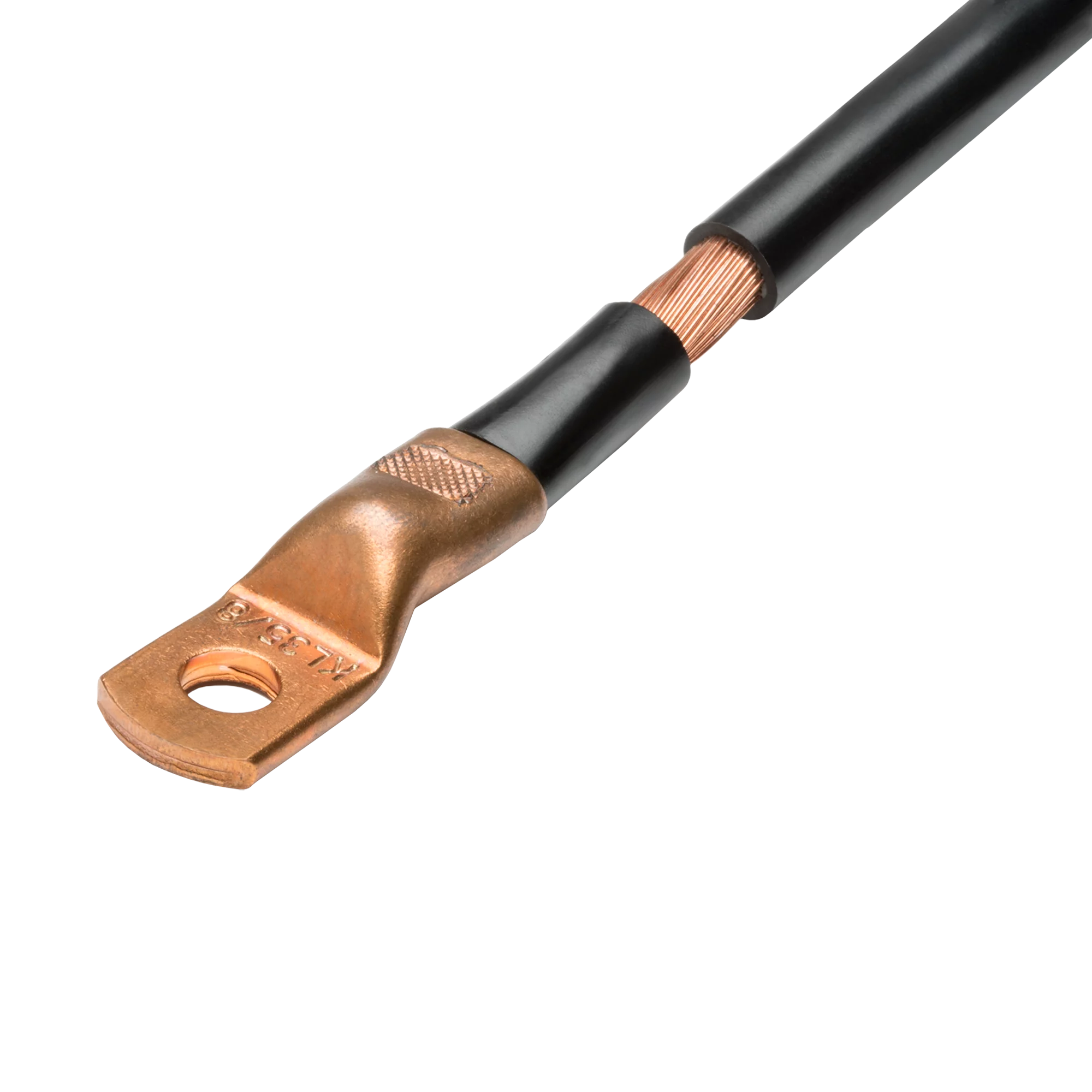 Ultrasonic welding solution by Schunk Sonosystems for copper cable to copper cable lug