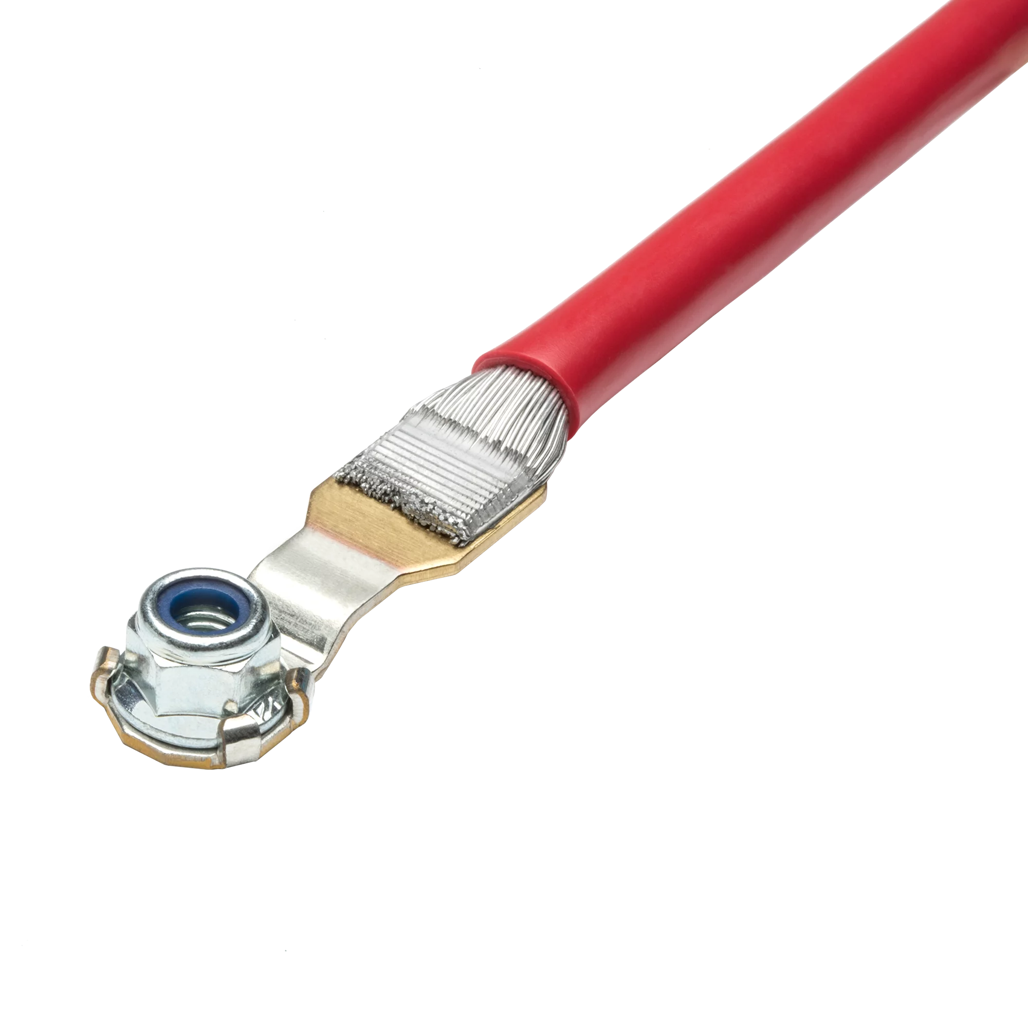 Ultrasonic welding solution by Schunk Sonosystems for aluminum cable to brass contact with rotating nut