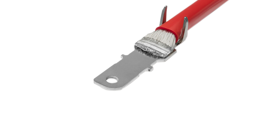 Ultrasonic welding machine connecting large cable cross-sections in vehicle energy supply systems