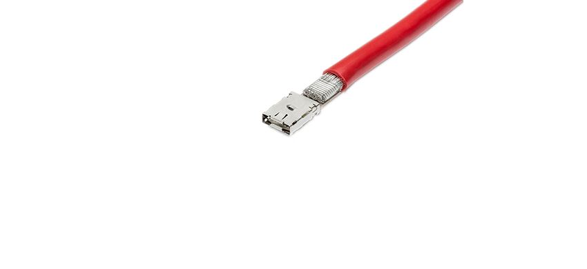 Ultrasonic welding solution by Schunk Sonosystems for aluminium cable to high current contact (180° angle)