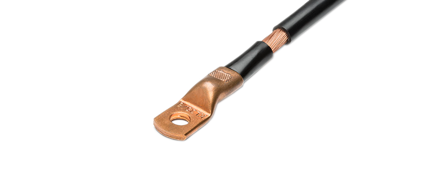 Ultrasonic welding solution by Schunk Sonosystems for copper cable to copper cable lug