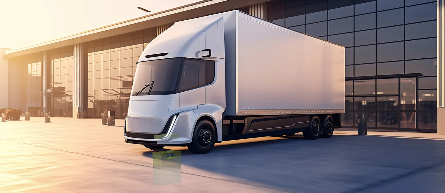 Animated electric logistic truck