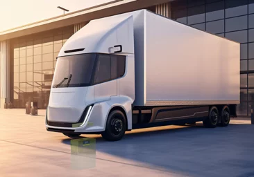 Animated electric logistic truck