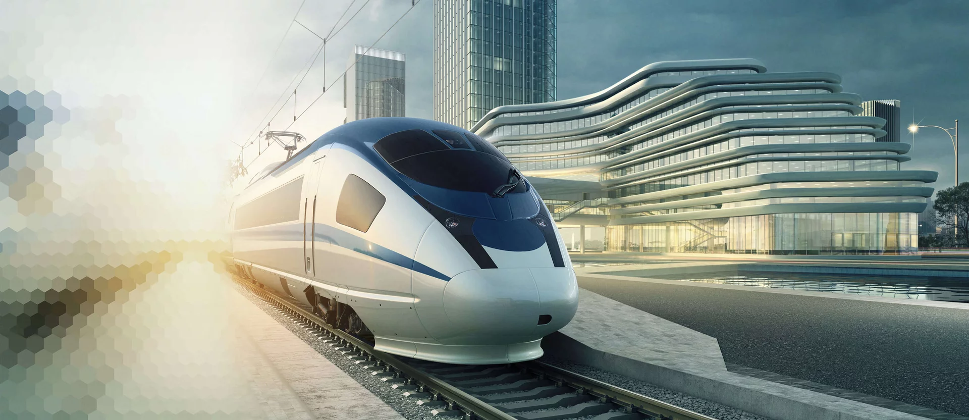  Express train equipped with Schunk pantograph