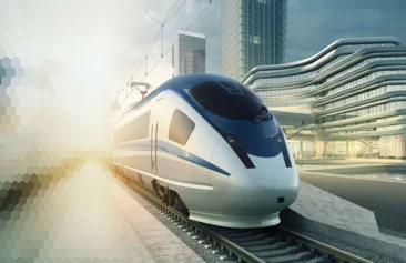  Express train equipped with Schunk pantograph