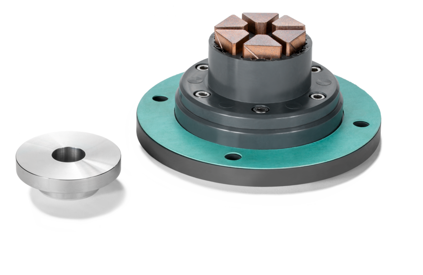 Axle earthing contact and accessory for outboard bearing bogies, designed to prevent electrical damage in rail vehicles.
