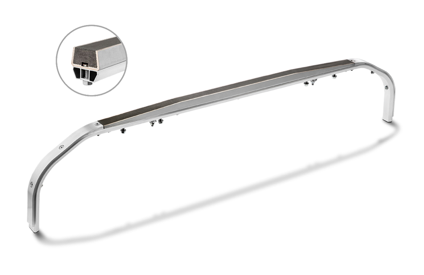  Multicomponent carbon strip LCC/RAMS-optimized for railway applications
