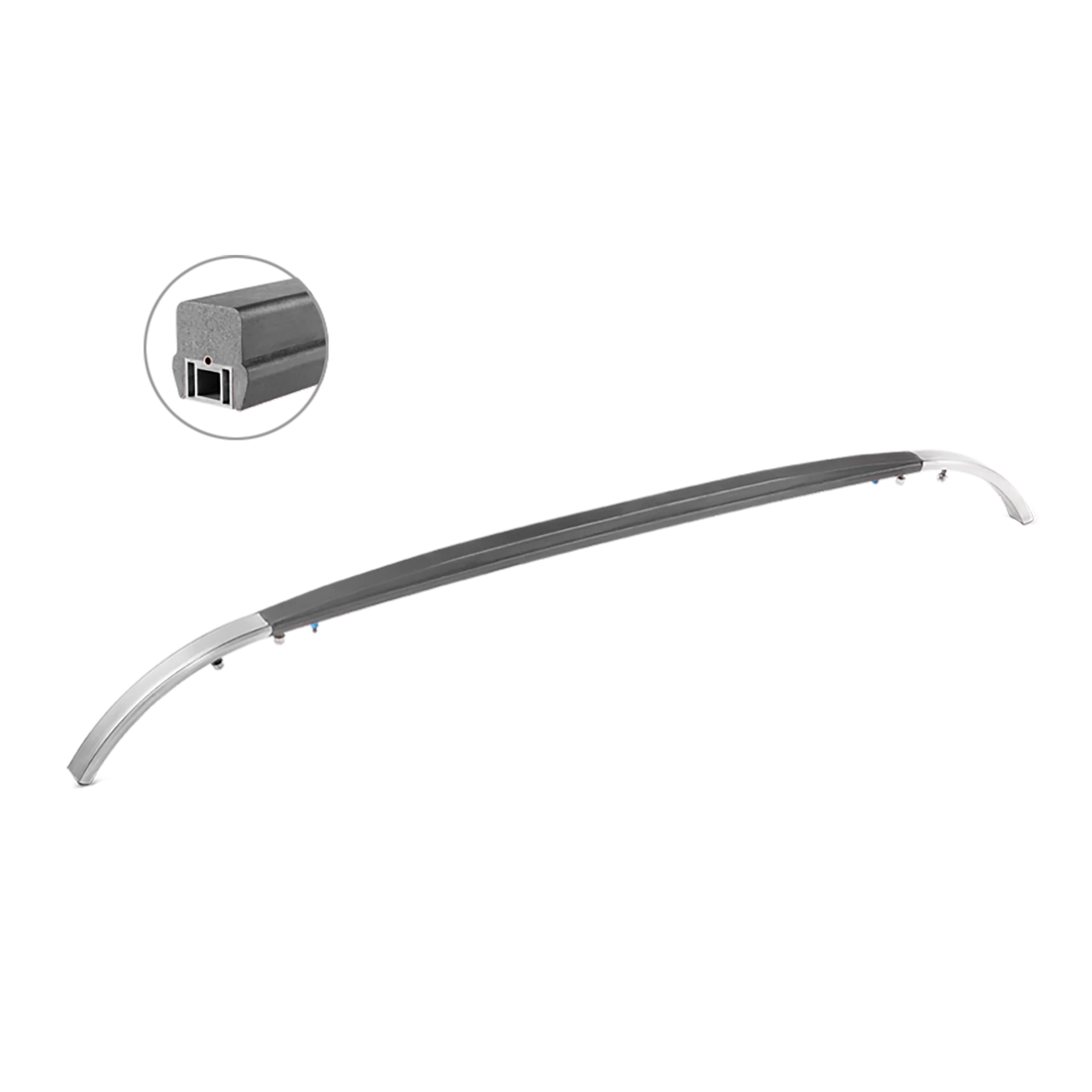   Arc carbon strip arc protection for railway applications