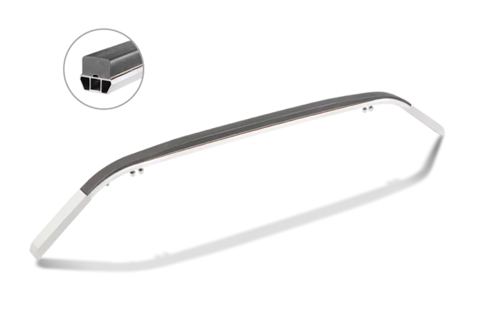  Integral carbon strip optimized for railway applications LLC and RAMS