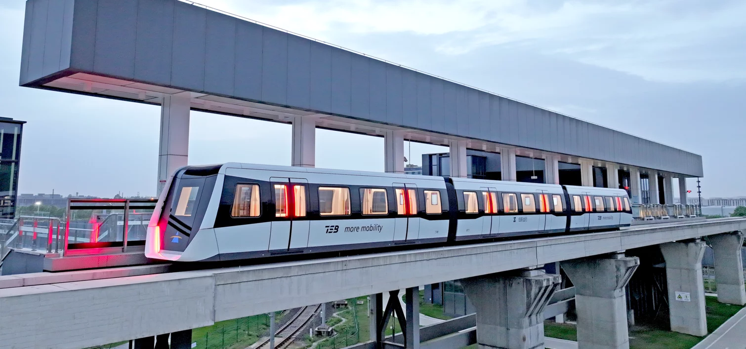 Straßenbahn aus China ausgestattet mit Dritte Schiene Stromabnehmer von Schunk