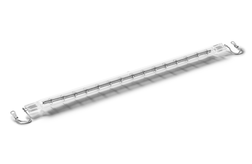   double ended ir-heating-lamp used for semicondctors