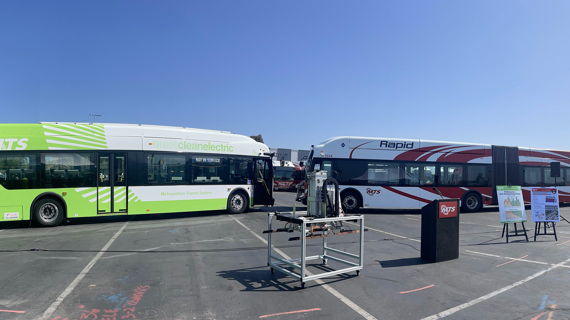  Smart Charging SLS301 Pantograph in use near San Diego MTS