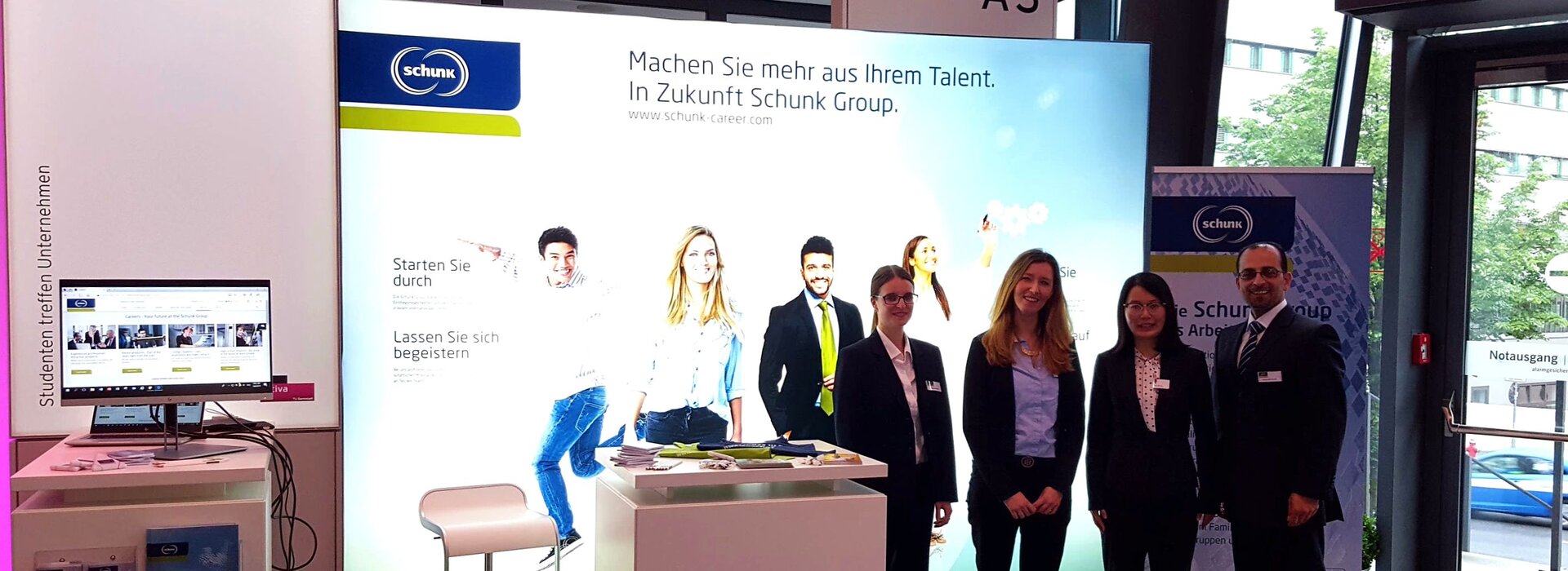  Schunk Team auf Hochschulmesse