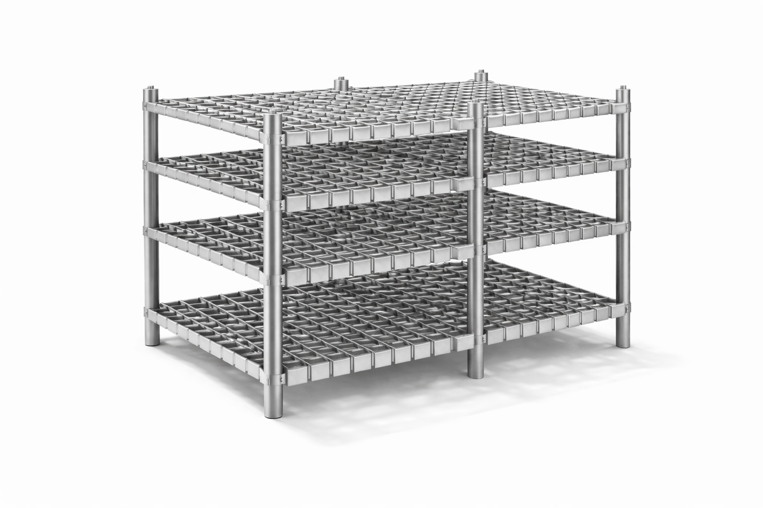  Mehrlagiges Stahl-Stapelgestell mit Gitterstruktur für Wärmebehandlungsprozesse in der Industrie