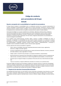 Supplier Code of Conduct | ES