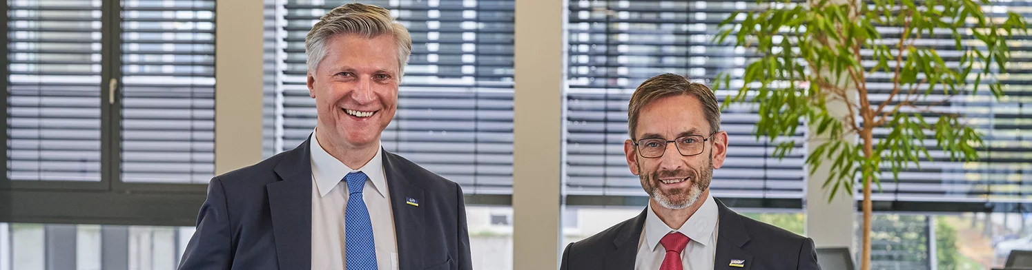 Foto von der Unternehmensleitung der Schunk Group Peter R. Manolopoulos und Dr. Ulrich von Hülsen.