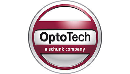 Brand logo of OptoTech - a company of the Schunk Group