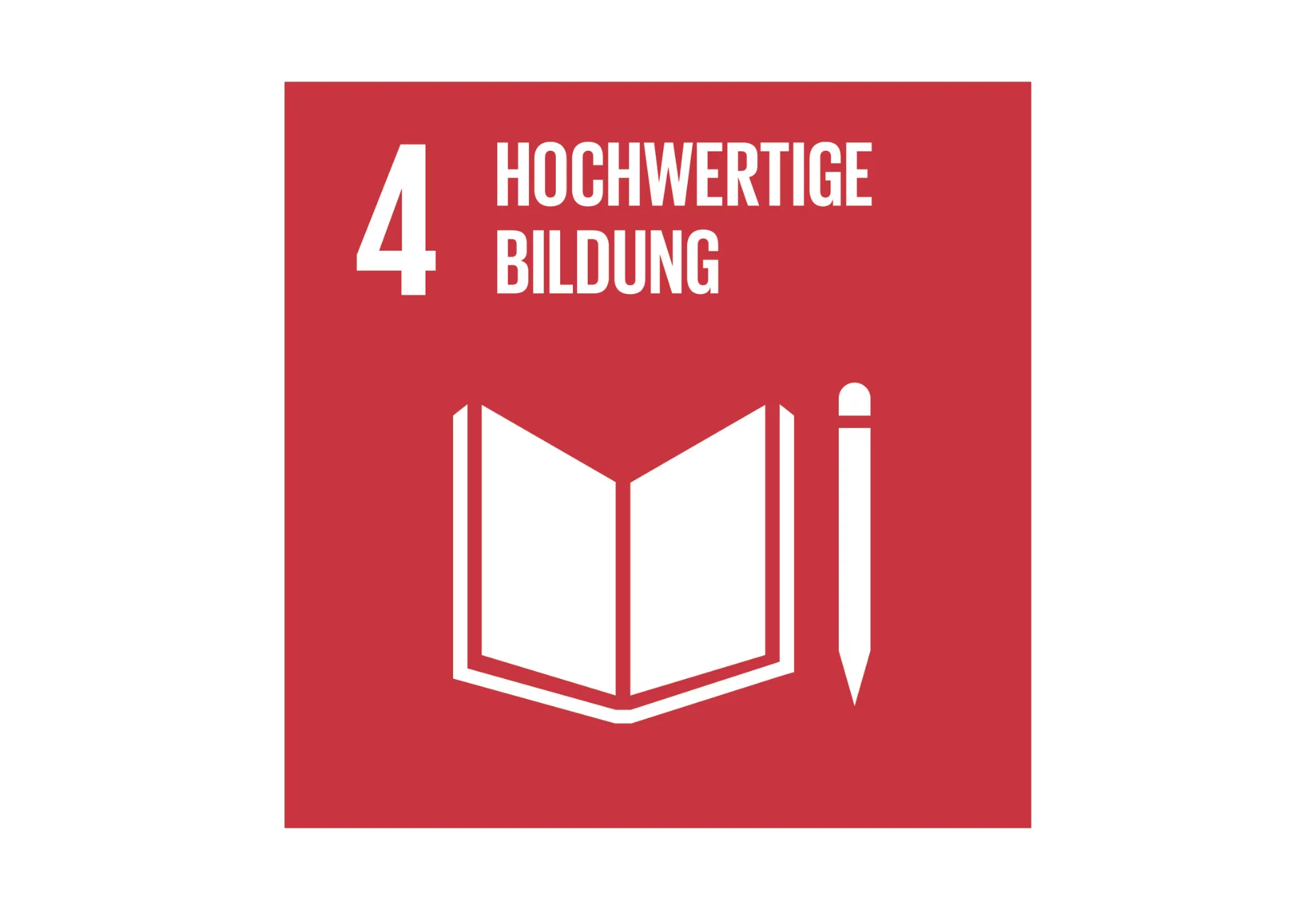 Rotes Icon zum Thema Bildung