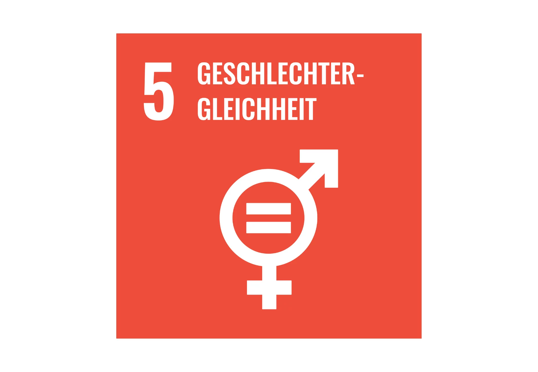  Oranges icon zum Thema Gleichheit der Geschlechter